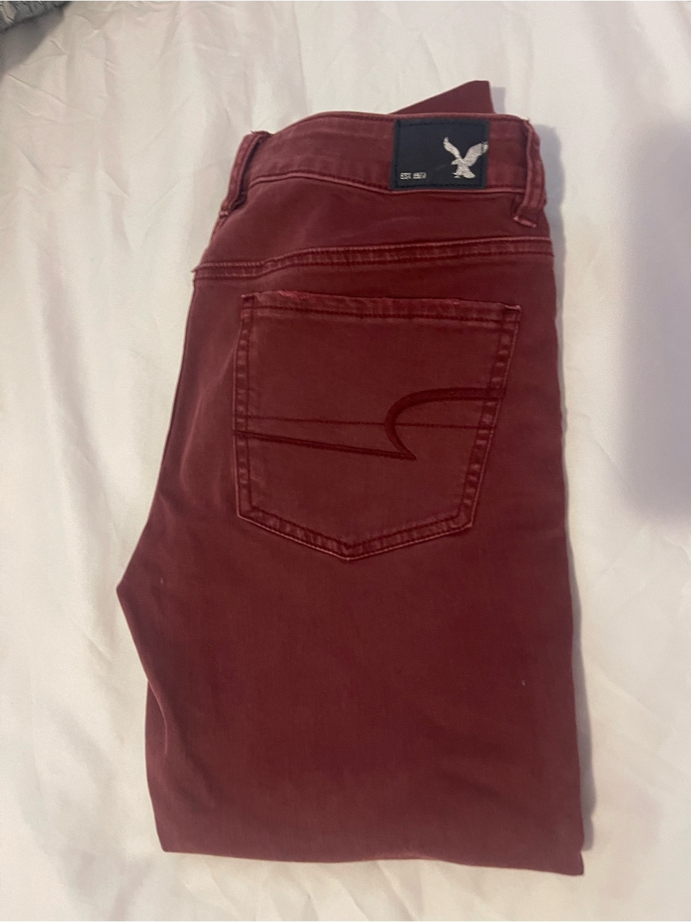 Maroon AE Jegging Crop